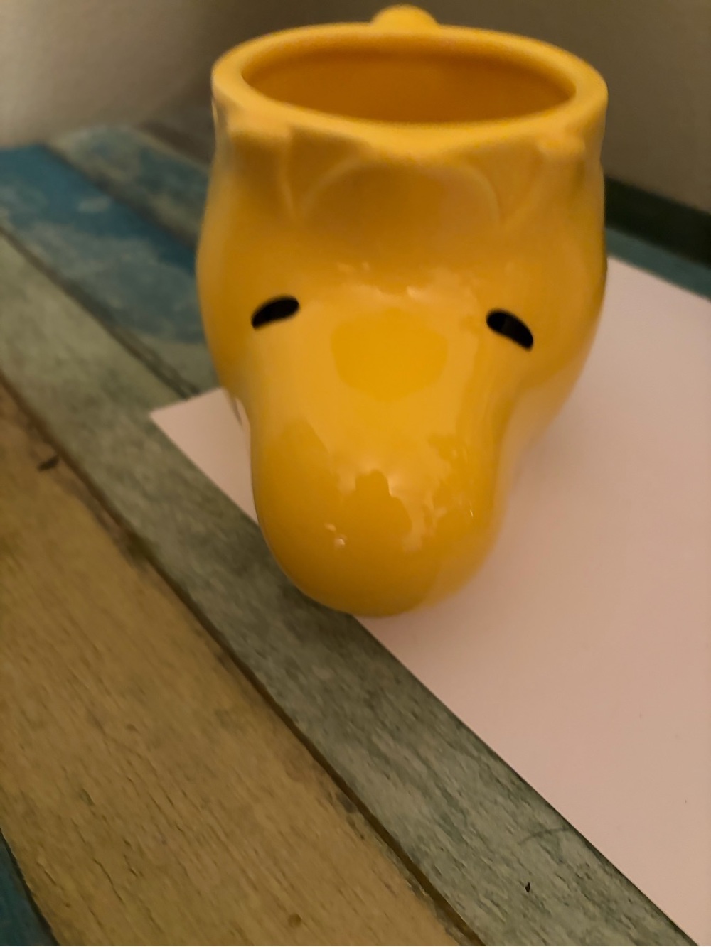 Peanuts Yellow Ceramic Snoopy Face Planter